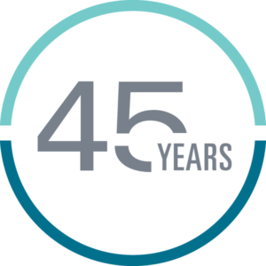 45 year logo