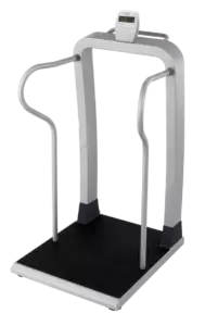 DS7100 Handrail Scale, gray, Nonslip base, Hand rails on side