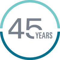 45 Years Logo