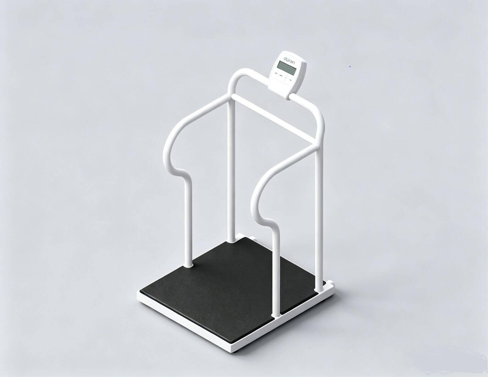 DS7060-ADA handrail scale with slip resistant surface and dual handrail supports